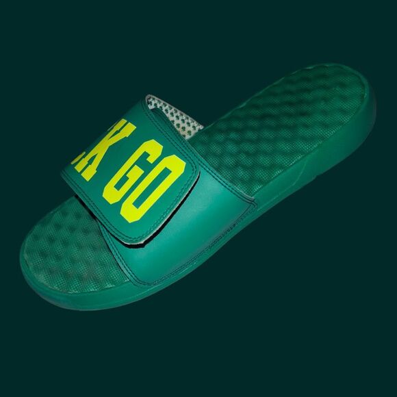 Mens Green Bay Packers ISlide "Go Pack" Slide Sandals Size 11 - Picture 2 of 7